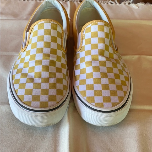 Vans Yellow Checkerboard Slip-On - Picture 6 of 6
